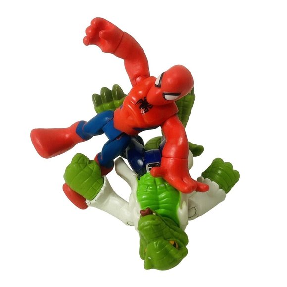 Marvel Super Hero Adventures Spider-Man Vs Lizard Action Figure Hasbro Toys - Picture 1 of 10